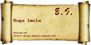 Buga Imola névjegykártya